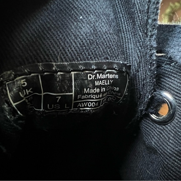 Dr Martens Maelly Women’s Black Canvas 6 Eye Ankle Boots Lightweight, Size 7 - Picture 11 of 11